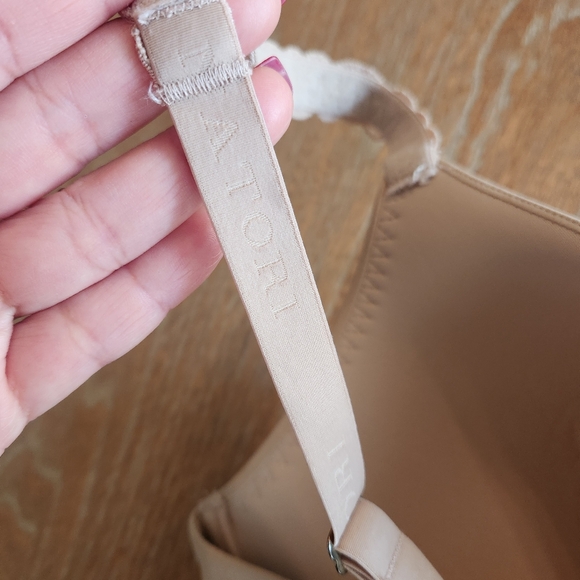 NATORI Beige Pure Luxe Custom Coverage Underwire Bra Size 34G - Picture 12 of 13